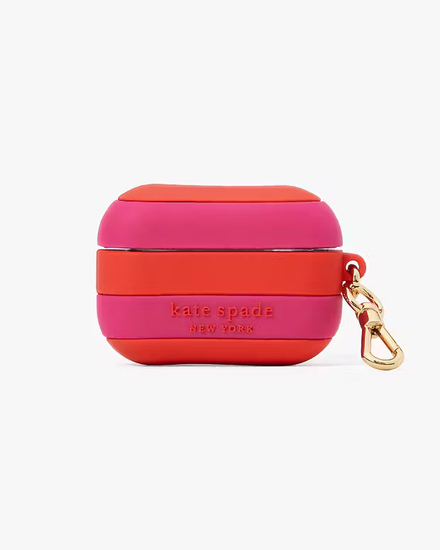 Seaside Striped Silicone Airpods Case | Kate Spade (US)