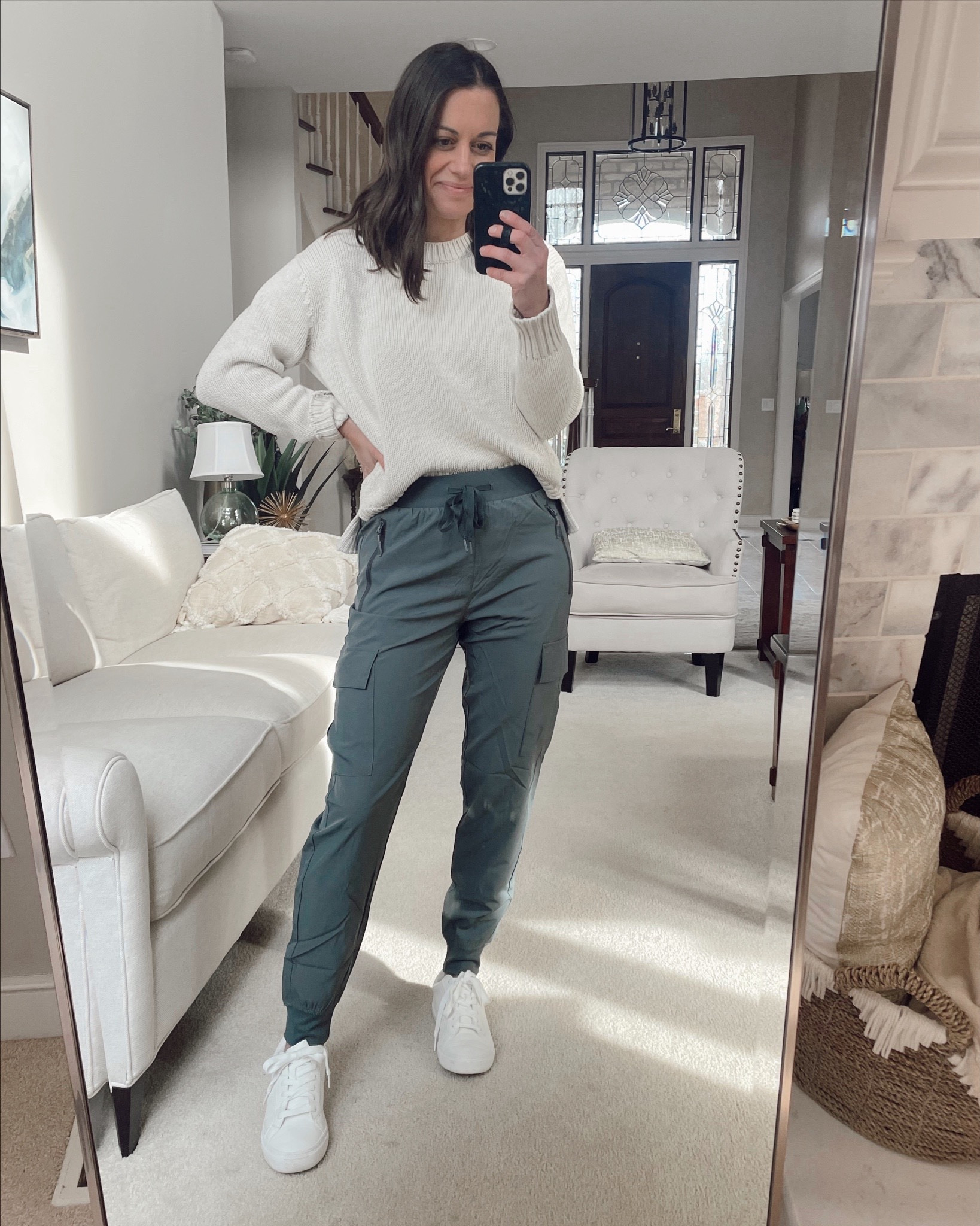 Amazon cargo joggers! So comfy and run true to size.  Comes in a lot of color options perfect for a casual spring outfit!



#LTKstyletip #LTKover40 #LTKfindsunder50