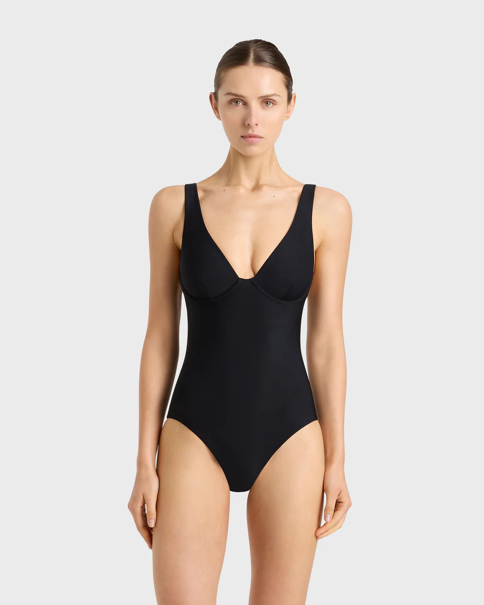 BONDI BORN® | Grace One Piece in Black | Designer Swimwear | BONDI BORN