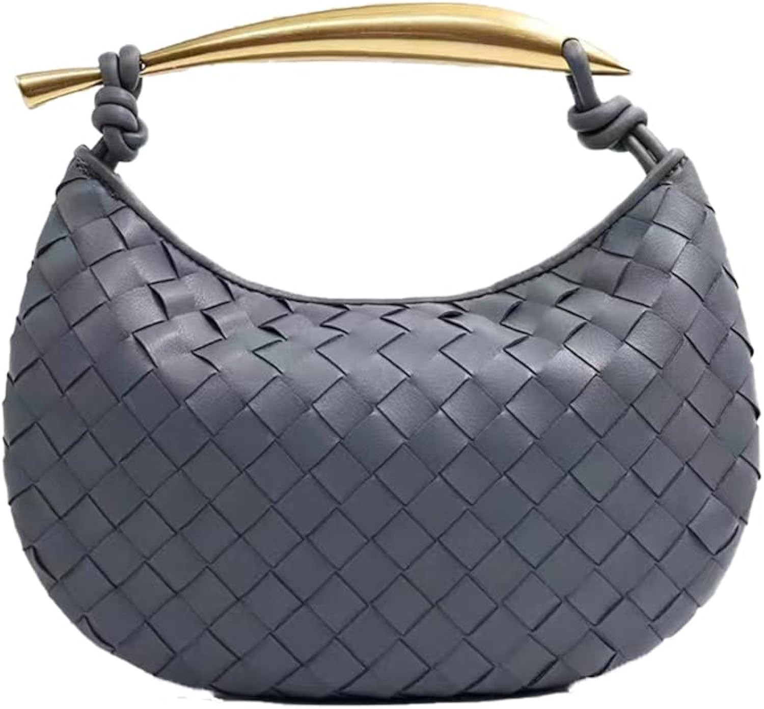 Bisadon Woven Handbag Soft PU Leather Fashion Dumpling Clutch Bags Handmade Hobo Bags for Women L... | Amazon (US)