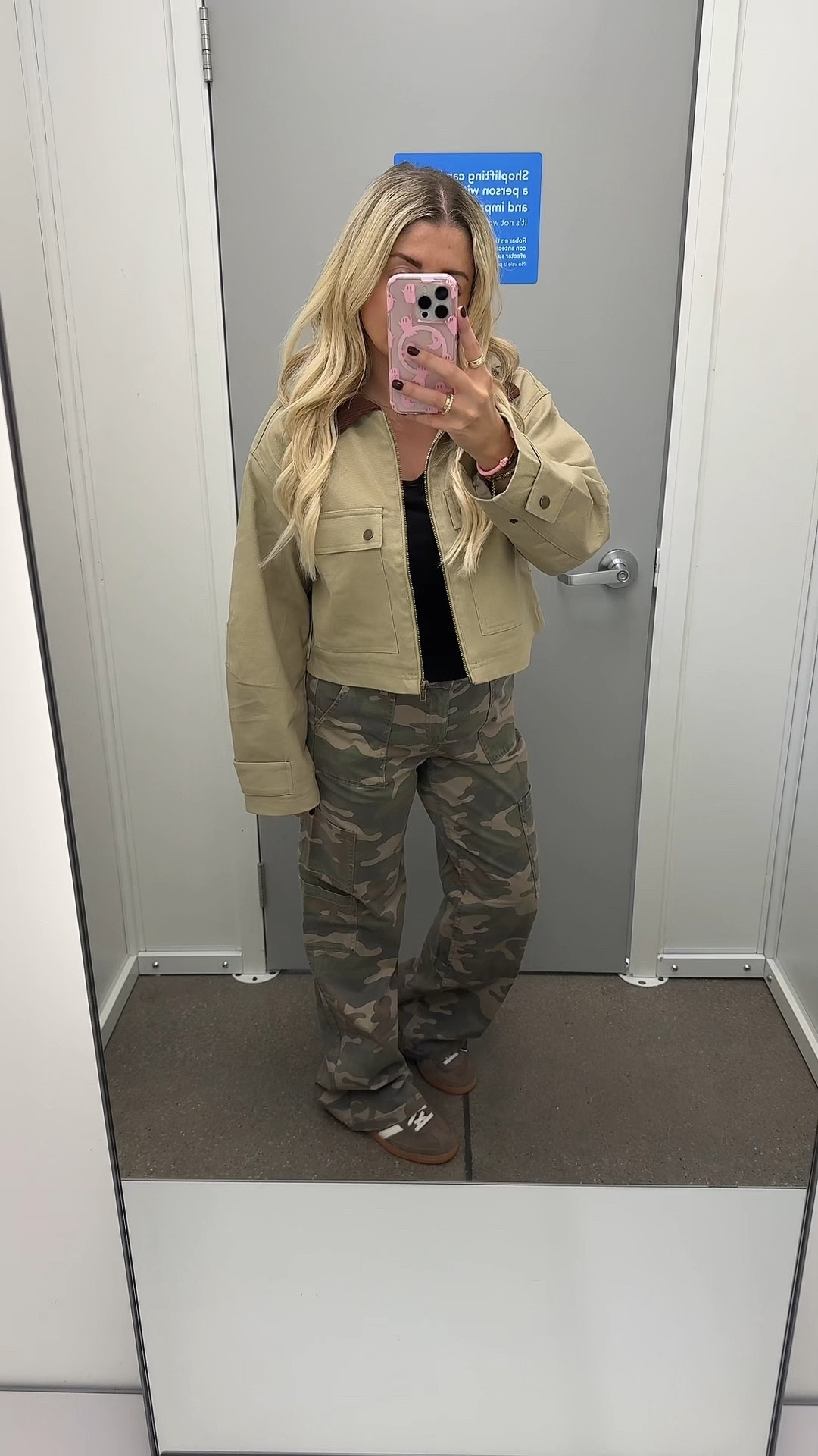 Walmart fall outfit idea!
Barn jacket xs
Camo cargo jeans small
Brown adidas tts

#LTKShoeCrush #LTKFindsUnder50 #LTKFindsUnder100