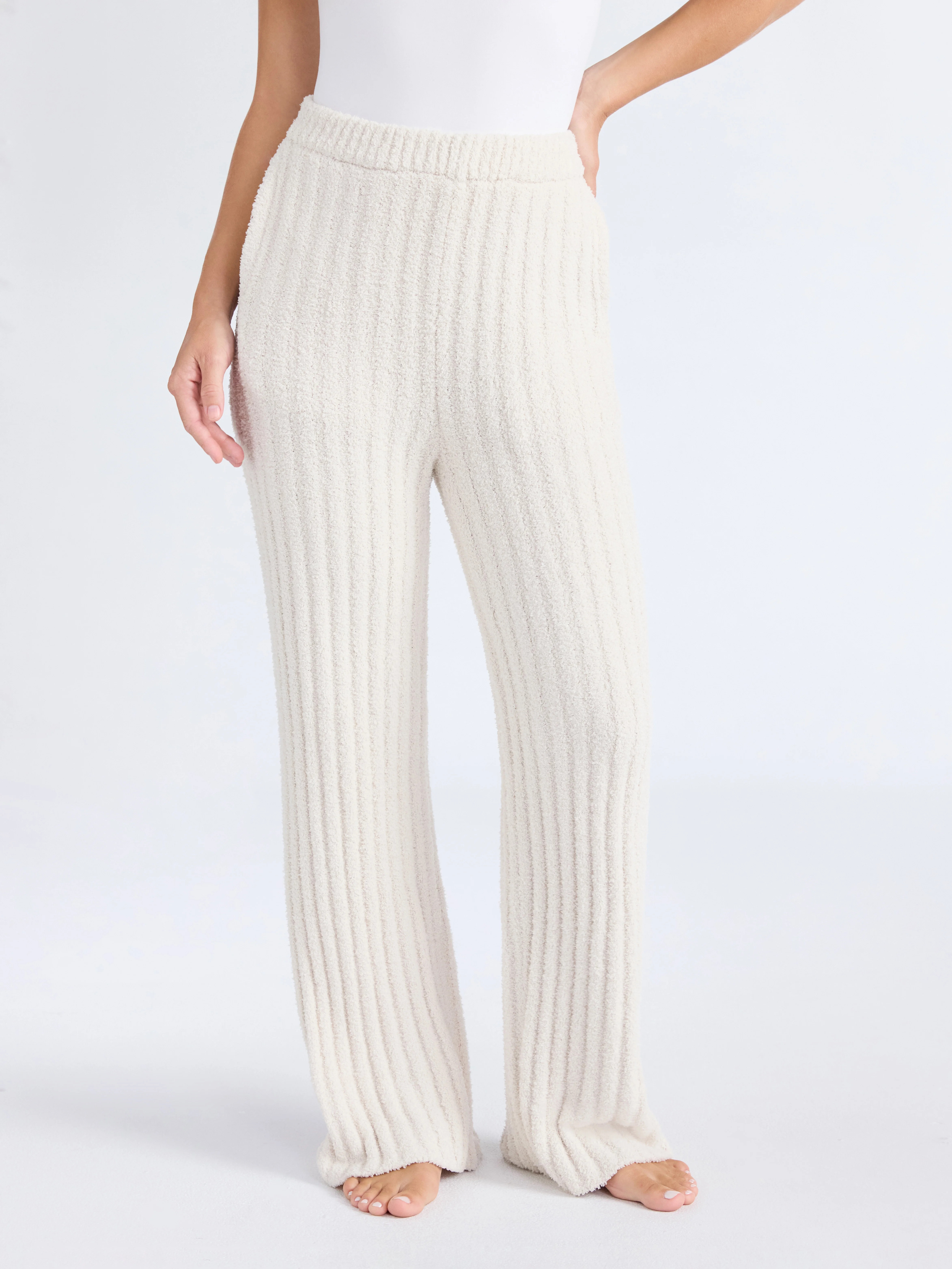 Joyspun Women's Sleepwear Ribbed Wide-Leg Pants, Sizes XS-3X | Walmart (US)