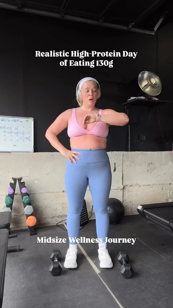 Realistic High-Protein Day of Eating 130g

Midsize Gym Outfit - Midsize Summer Outfit 

Size 12 | Large | 5'4" 

 #LTKSummerEdit #LTKActive #LTKMidsize