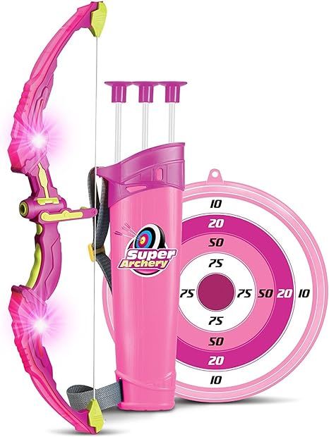 Amazon.com: SainSmart Jr. Kids Bow & Arrow Toy, Princess Basic Archery Set Outdoor Hunting Game w... | Amazon (US)