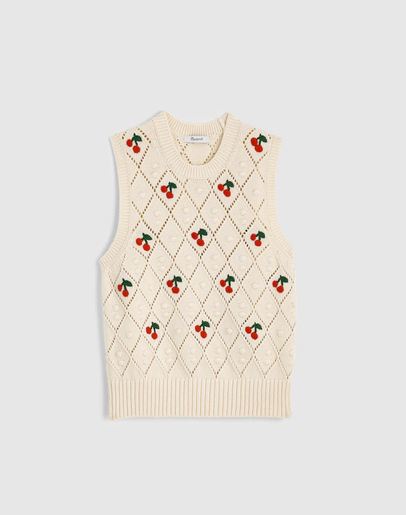 Bauble Pointelle-Stitch Sweater Vest | Madewell