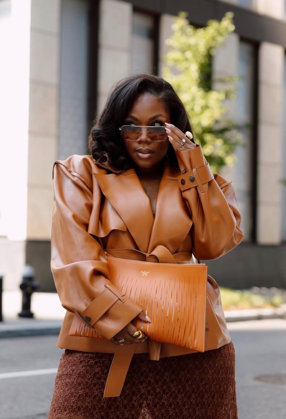 This jacket is back in stock but only a few are left!! 

Jacket runs big: Medium 
Dress runs big: Small

NYFW, Curvy girl fashion, matcing set, leather jacket, dress,Emmy Petit

#LTKMidsize #LTKSeasonal #LTKPetite