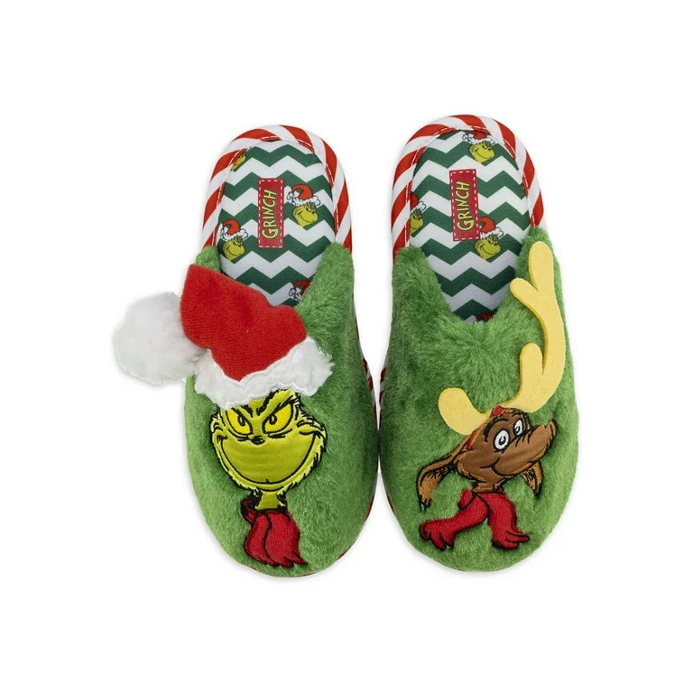 Dr. Seuss Family Boy's Grinch Slippers | Walmart (US)