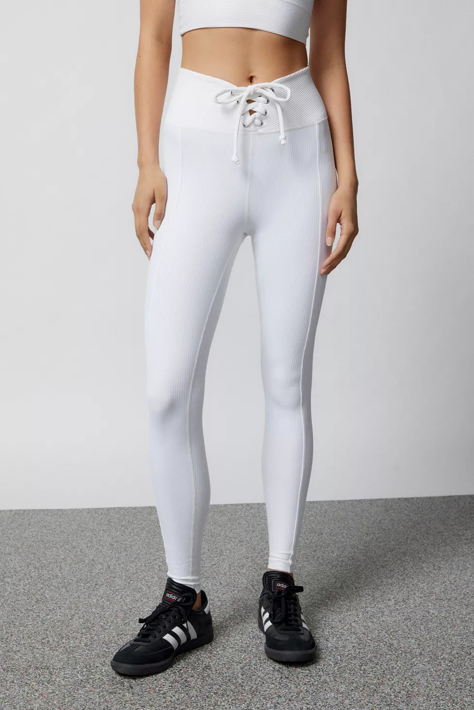 Year Of Ours Football Ribbed Lace-Up Legging | Urban Outfitters (US and RoW)