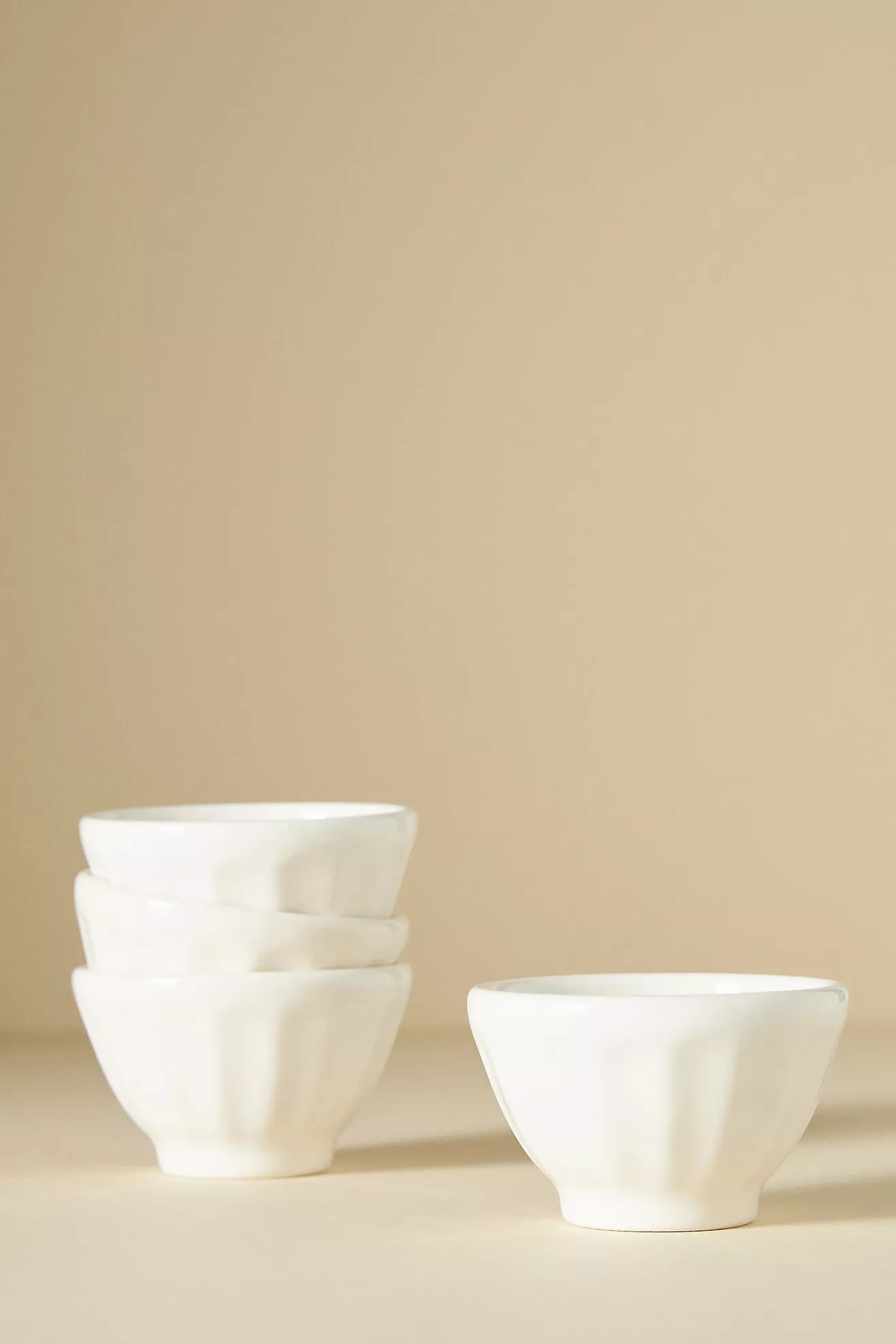 Shiny Mini Latte Bowls, Set of 4 | Anthropologie (US)