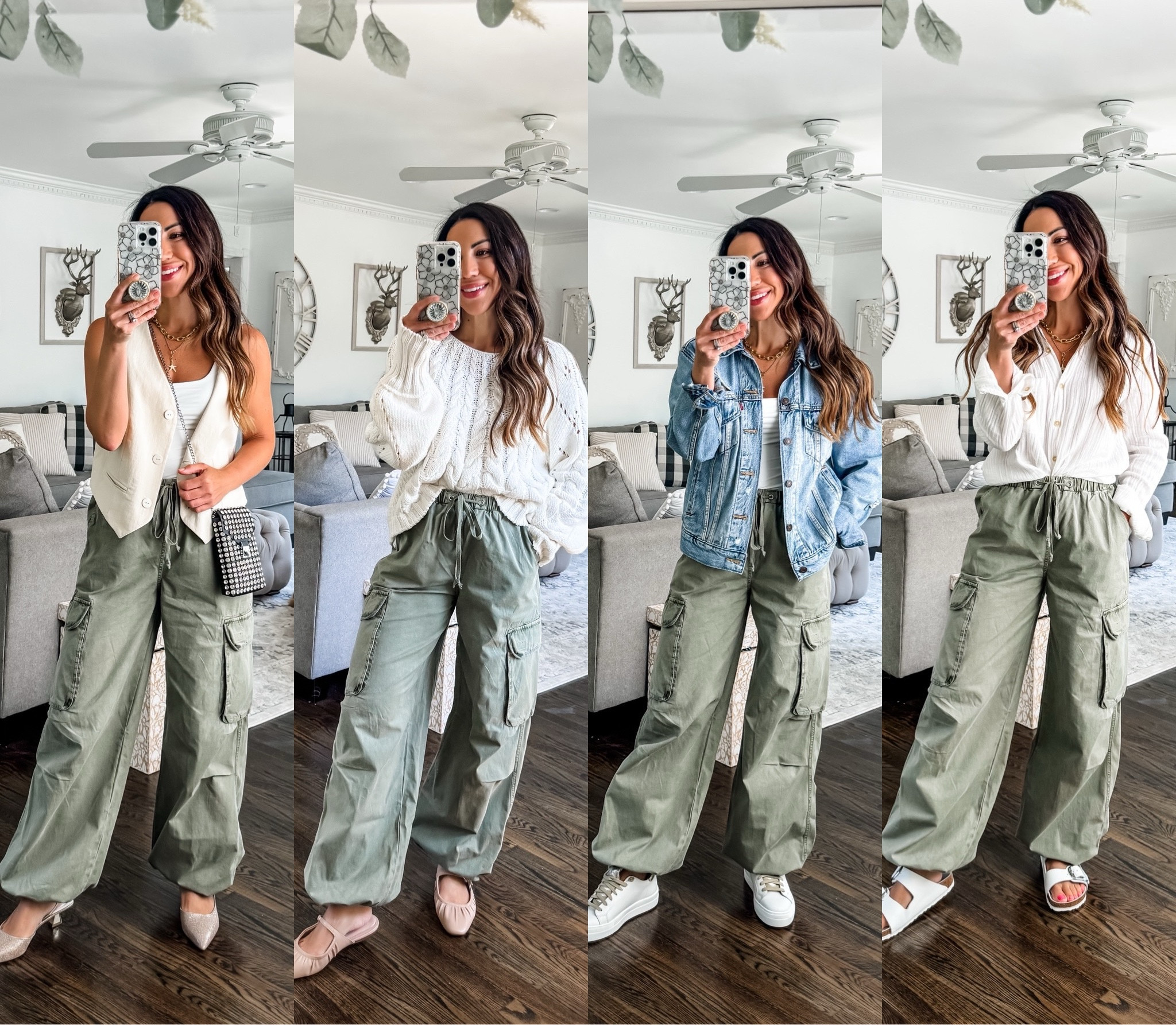 Xs cargo pants. Xs vest. Small sweater, denim jacket and button down. Shoes tts. 

Baggy cargo pants, baggy pants, cargo pants, nsale, Nordstrom anniversary sale 

#LTKOver40 #LTKxNSale #LTKSaleAlert