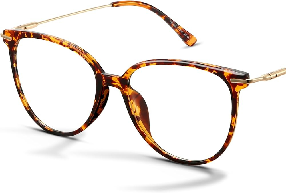 Gaoye Round Blue Light Blocking Glasses
UV400 Protection, Round TR90 Frames, Metal Arms, Matching Soft Case, Tea Leopard
 | Amazon (US)