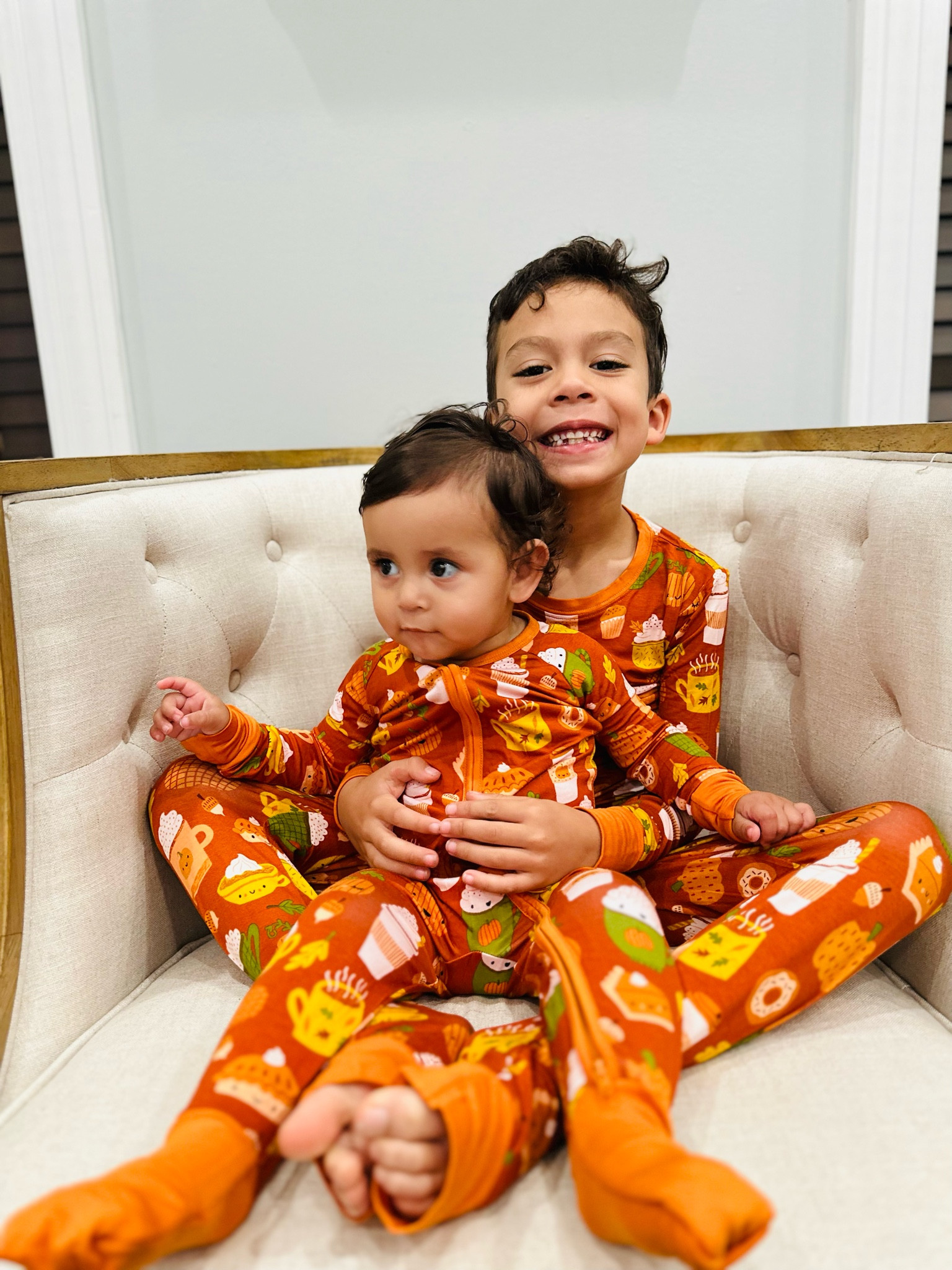 Pumpkin spice kids and family pajamas, fall, pjs, bamboo, buttery soft pjs, fits up to 3x the size, siblings, matching pjs, little sleepies, jaclin Natale 

#LTKkids #LTKHalloween #LTKfamily