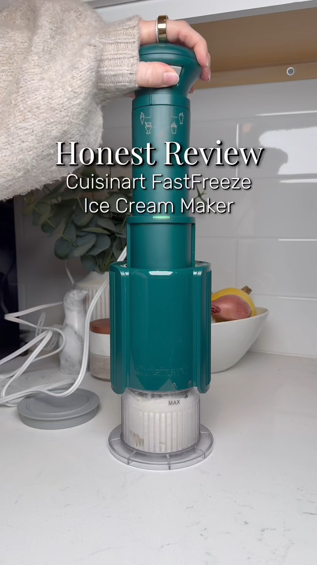 The Cuisinart FastFreeze Frozen Treat Maker has so many different settings so that you can easily make your own frozen homemade desserts! You can make homemade ice cream, homemade milkshakes, homemade sorbet, homemade slushes, and you can even mix in your own toppings for a fun twist! This compact kitchen appliance comes in a variety of different colors to match your kitchen, plus it’s small enough to fit in a drawer so that you don’t have to take up precious counter space. Truly one of my favorite kitchen gadget purchases! 

#LTKfoodie #LTKfitnessgoals #LTKHome