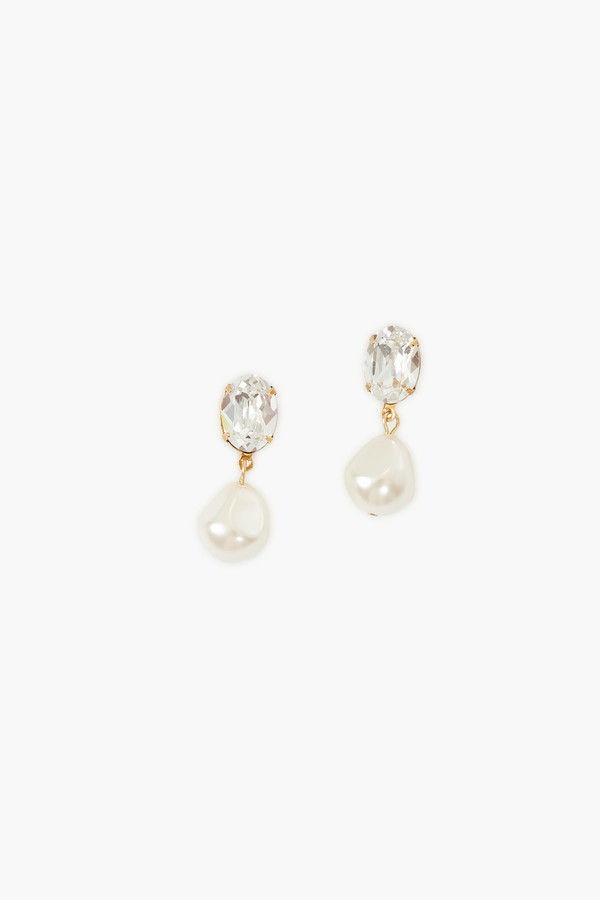 Diamond Tunis Pearl Drop Earrings | Jennifer Behr | Tuckernuck (US)