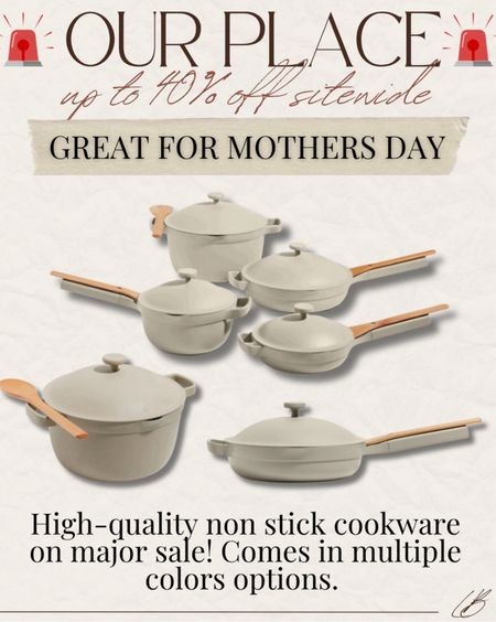 Our Place Mother’s Day sale! Up to 40% off. They have the best non stick cookware! 

#LTKhome #LTKfindsunder100 #LTKsalealert