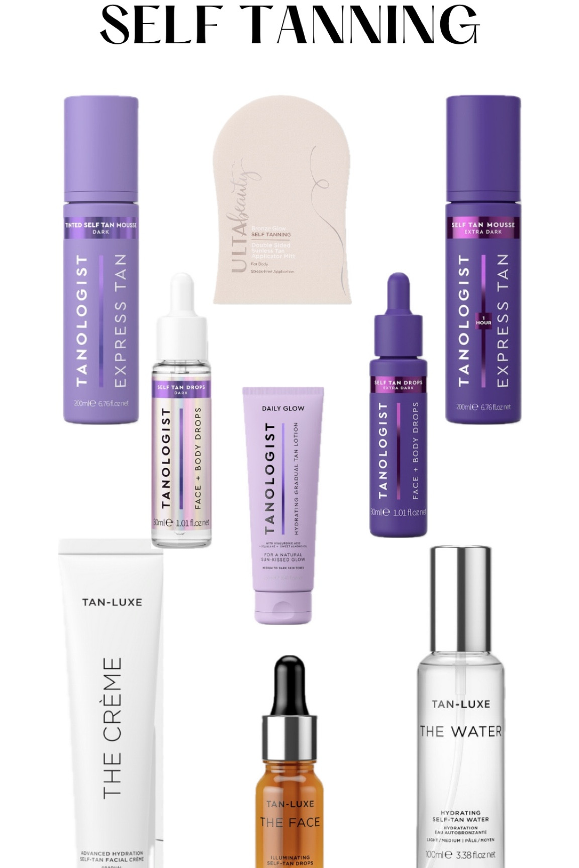 Self tanning favorite from ulta!

Tanologist gradual tan
Tanologist self tan
Tan luxe gradual face tan
Gradual tan lotion
Tanologist tanning drops
Tanologist self tan drops
Extra Dark self tan drops
Self tanning mitt
Christmas gifts for her
Gift guide for her
Holiday gifts
Gifts for her 

#LTKbeauty #LTKGiftGuide #LTKfindsunder50
