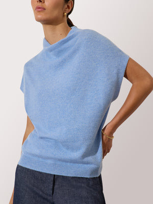 The Morten Funnel Neck Cashmere Top | Brochu Walker
