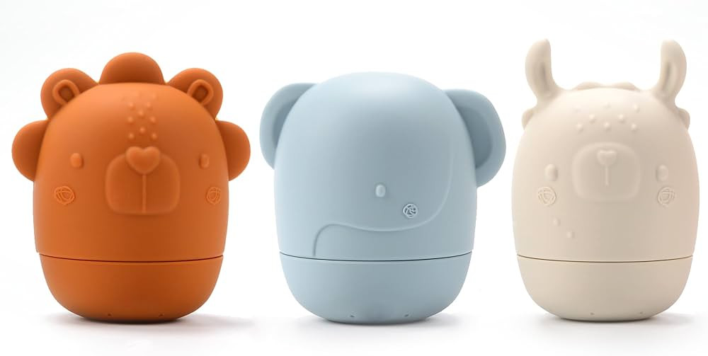 Loulou Lollipop Silicone Squirt and Play Mold-Free Bath Toys - Multi-Colored | Amazon (US)