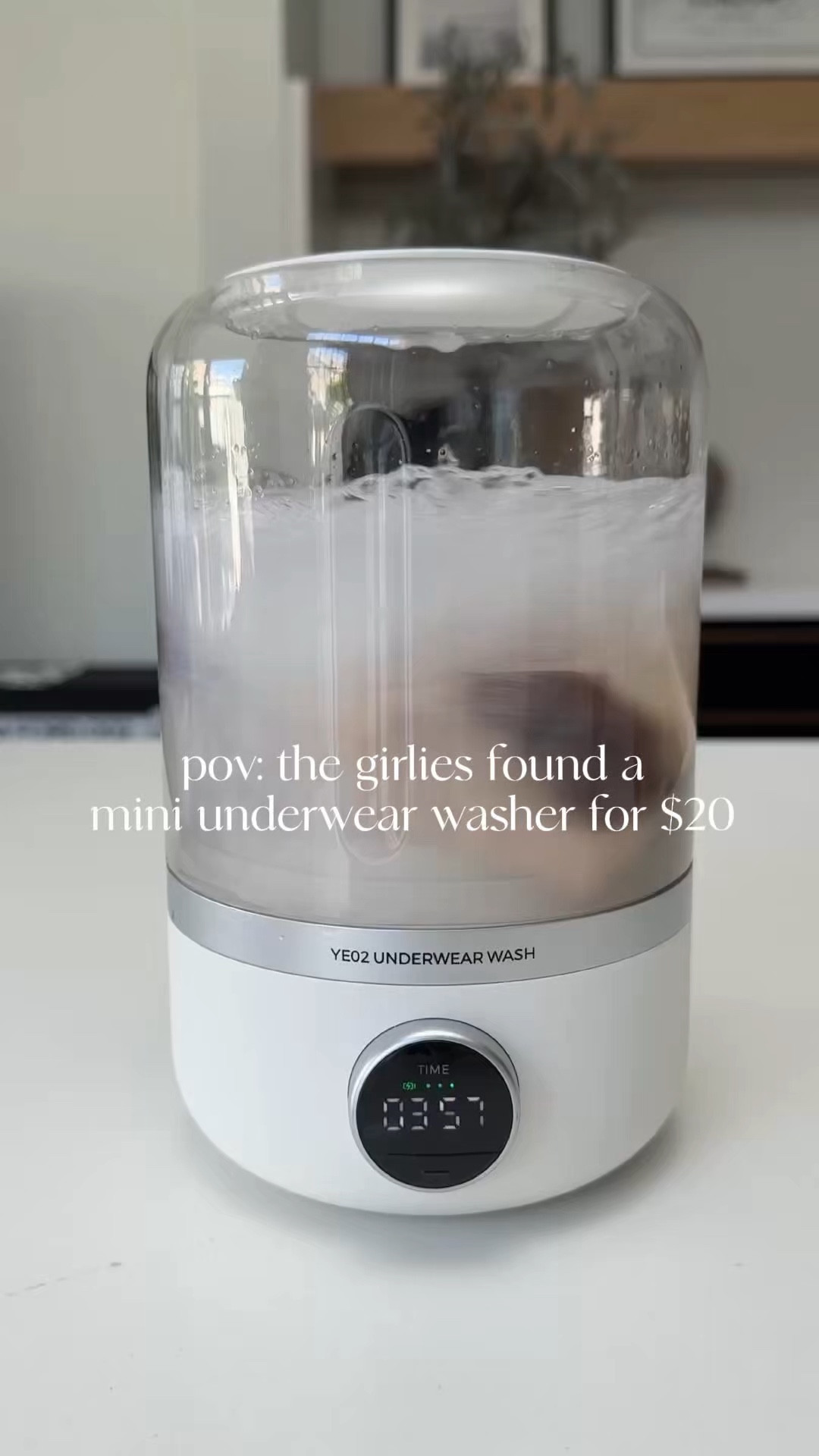 ok but this mini underwear washer is actually such a smart little find for travel, dorms, quick refreshes, or anything you don’t want mixing into a full load. one of those random amazon finds that just makes too much sense 🤍

#amazonfinds #travelfinds #forthegirlies #amazonmusthaves #homehacks
