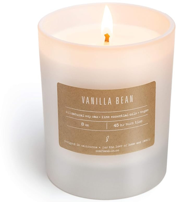Scented Soy Candles, Premium All-Natural Soy Wax Candles | Luxury Decorative Amber Jar Candles | ... | Amazon (US)