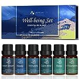 ASAKUKI Essential Oil Blends, Essential Oils for Diffusers for Home, Well-Being Gift Set - Calmin... | Amazon (US)