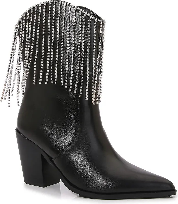 BERNESS Perry Rhinestone Fringe Western Boot (Women) | Nordstromrack | Nordstrom Rack
