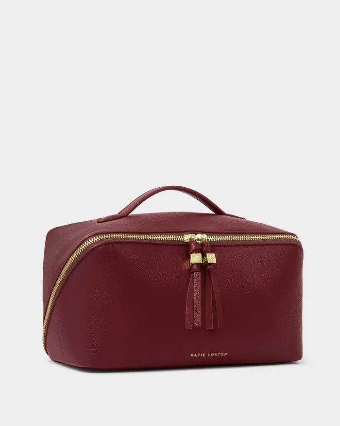 Soho Large Makeup And Toiletry Bag in Cherry | Nordstrom