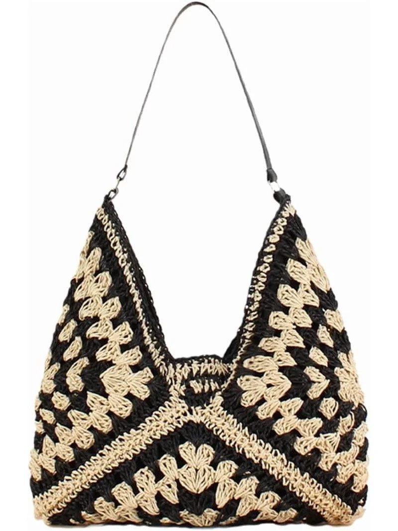 CoCoMangos Straw Beach Bag Straw Hobo Bags for Women Boho Shoulder Bag Crochet Handbags Woven Tot... | Walmart (US)
