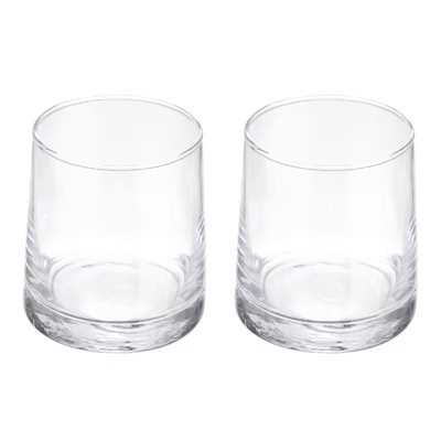 Unique Bargains Clear Visibility Heavy Base Whiskey Glasses Drinkware 2 Pcs Transparent | Target