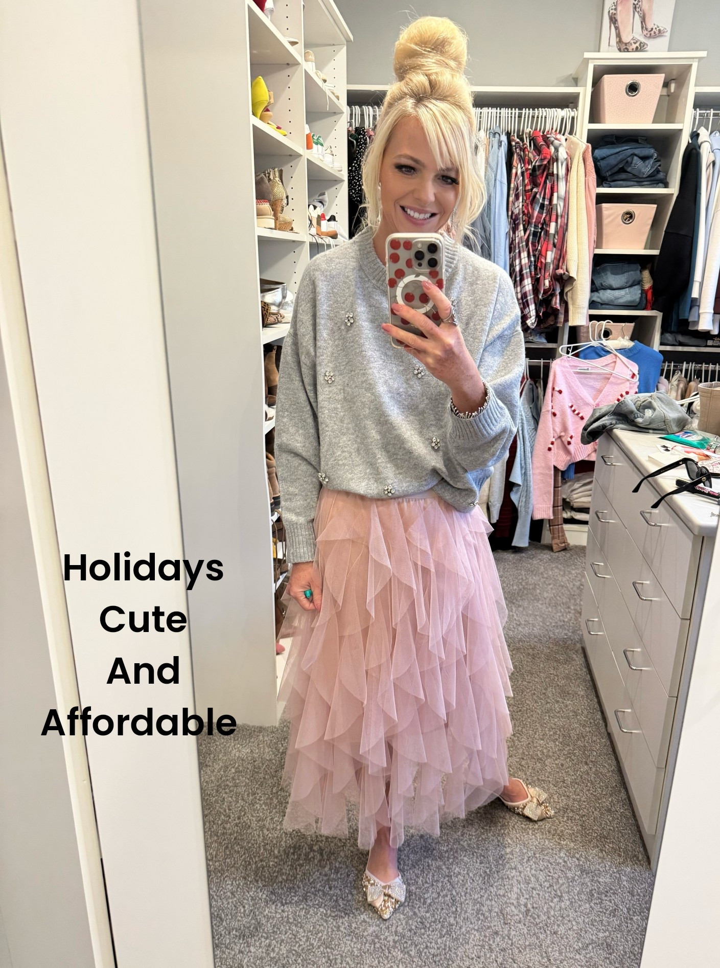 Cute outfit for holidays. Christmas outfit. Amazon tulle skirt. Walmart sweater 

#LTKFindsUnder50 #LTKStyleTip #LTKHoliday
