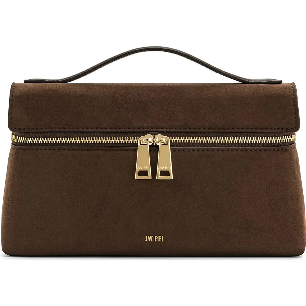 JW PEI Thea Faux Suede Top Handle Bag in Mocha Brown at Nordstrom | Nordstrom