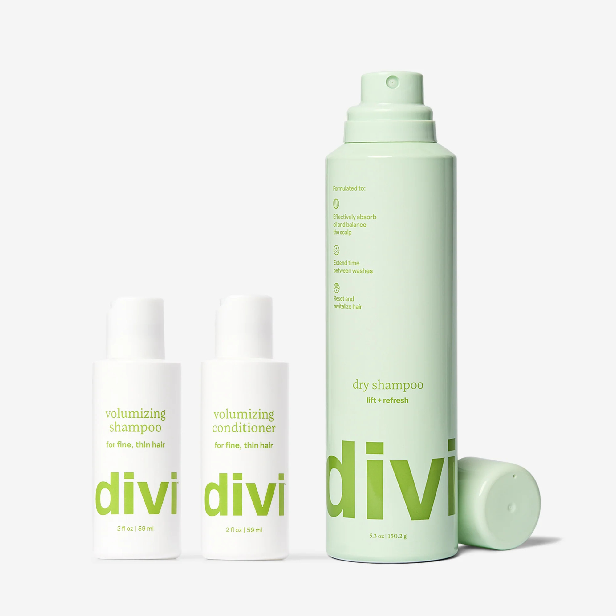 Dry Shampoo + Volumizing Minis Bundle | Divi Official LLC