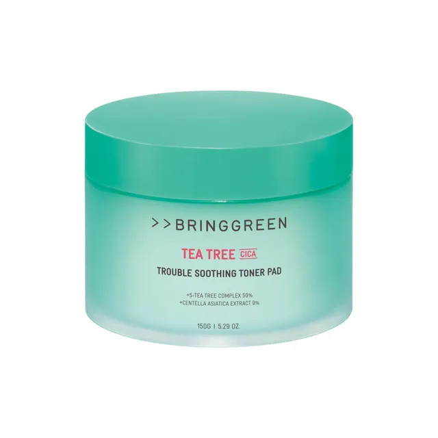 BRING GREEN - Tea Tree Cica Trouble Soothing Toner Pad | YesStyle Global