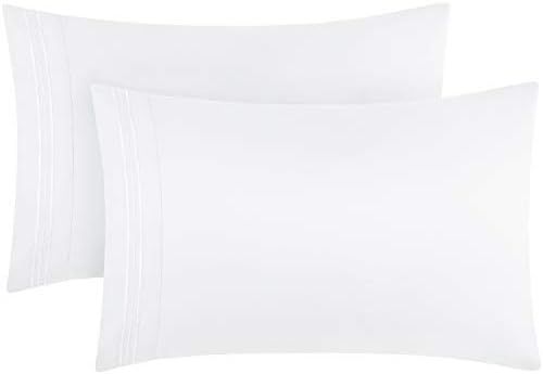 Mellanni Luxury Pillowcase Set - Brushed Microfiber 1800 Bedding - Wrinkle, Fade, Stain Resistant... | Amazon (US)