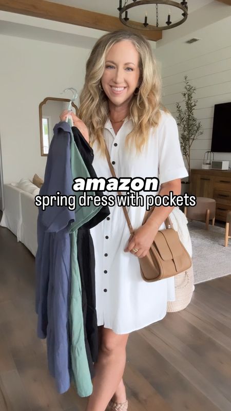 Amazon fashion Amazon finds button down dress with pockets, summer dress size small

#LTKOver40 #LTKFindsUnder50