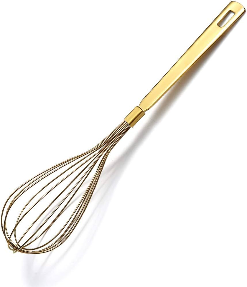 Gold Whisk, Berglander Whisk For Cooking With Titanium Gold Plating, Stainless Steel Balloon Whis... | Amazon (US)