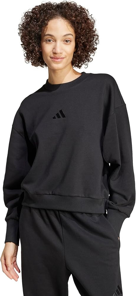 adidas womens All Szn Fleece Loose Sweatshirt | Amazon (US)