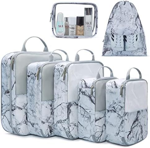 Packing Cubes, LIGHT FLIGHT 7 Set Packing Cubes for Carry on Suitcase, Lightweight Travel Organizer  | Amazon (US)