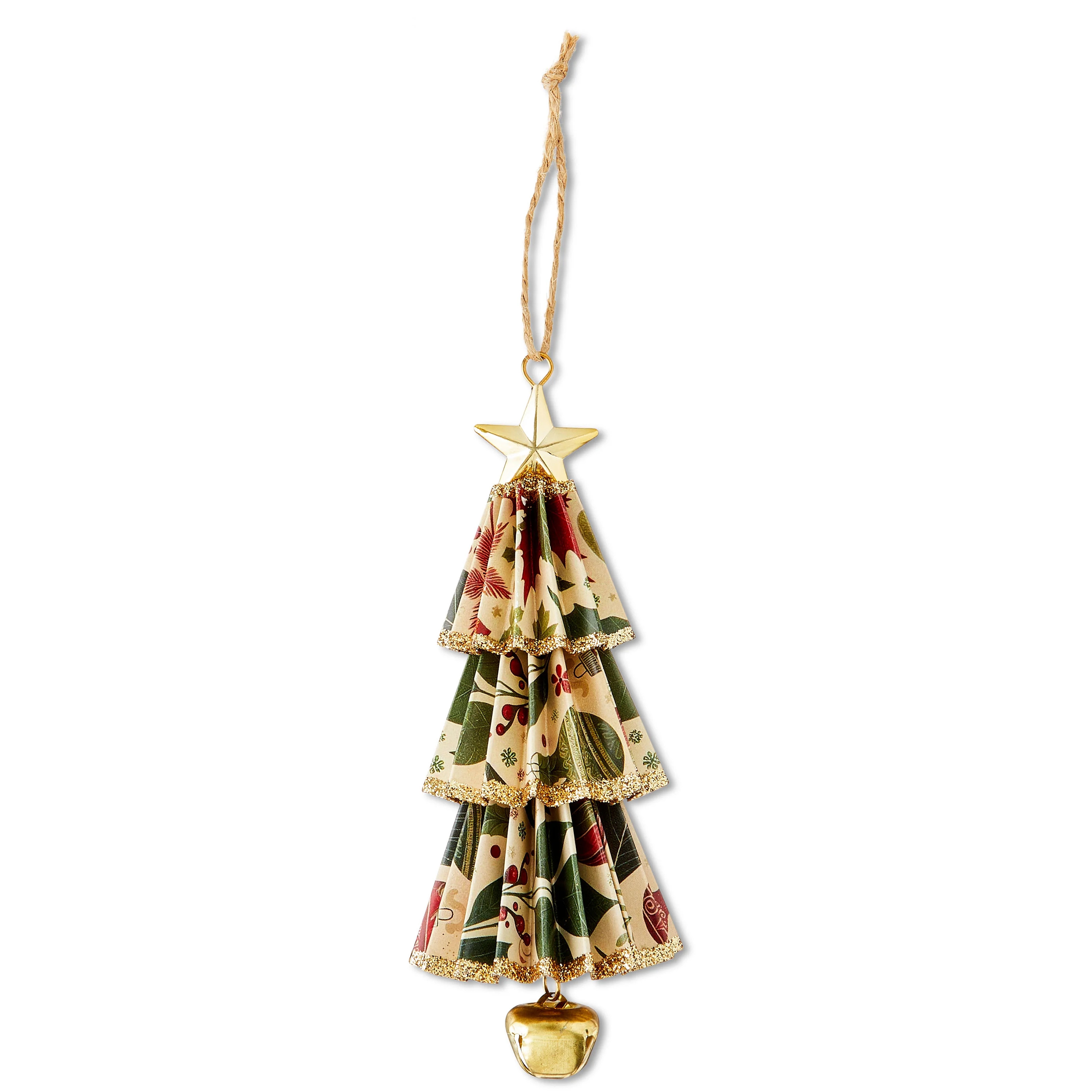 Multicolor Traditional Paper Christmas Tree Christmas Ornament, 6", by Holiday Time | Walmart (US)