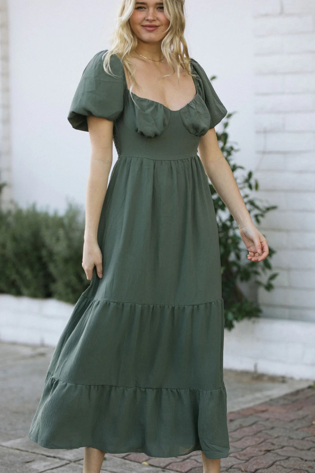 Rebecca Sweetheart Tiered Dress | Morning Lavender