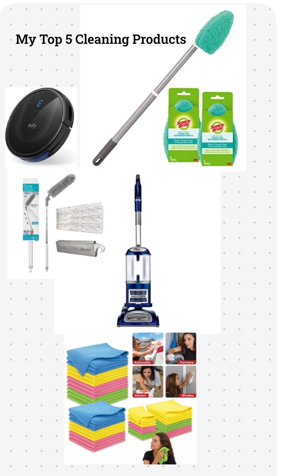 These 5 cleaning tools have earned their permanent spot in my home. Not trendy. Not gimmicky. Just tools that actually work and make keeping a home feel manageable. 
#amazonfinds #cleanhome

#LTKHome
