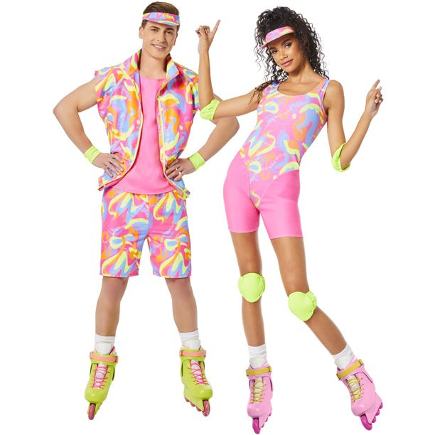 Halloween Women's Rollerblade Barbie Costume, by Way to Celebrate, Size S | Walmart (US)