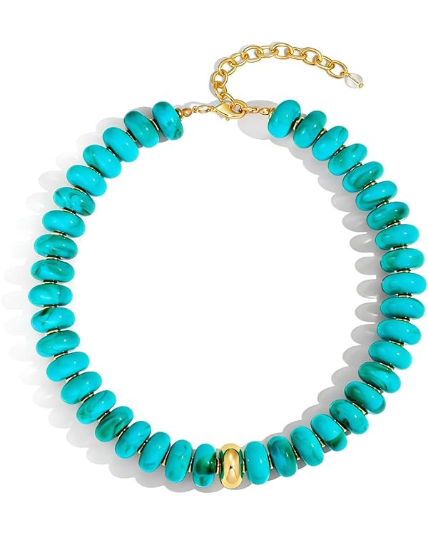 LILIE&WHITE Mothers Day Gifts for Mom Daughter Colorful Chunky Beaded Necklaces for Women Beach C... | Amazon (US)