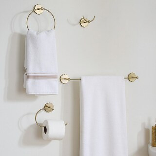 Scalloped Bath Hardware - Double Hook - Ballard Designs | Ballard Designs, Inc.