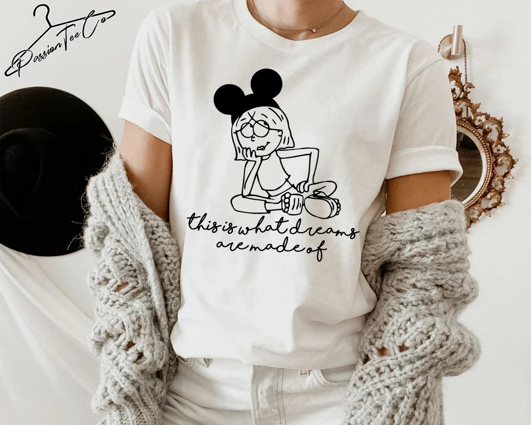 Lizzie McGuire Shirt, Minnie Mouse Ears Tee, Disney Womens Shirt, What Dreams Are Made Of, Disney... | Etsy (US)