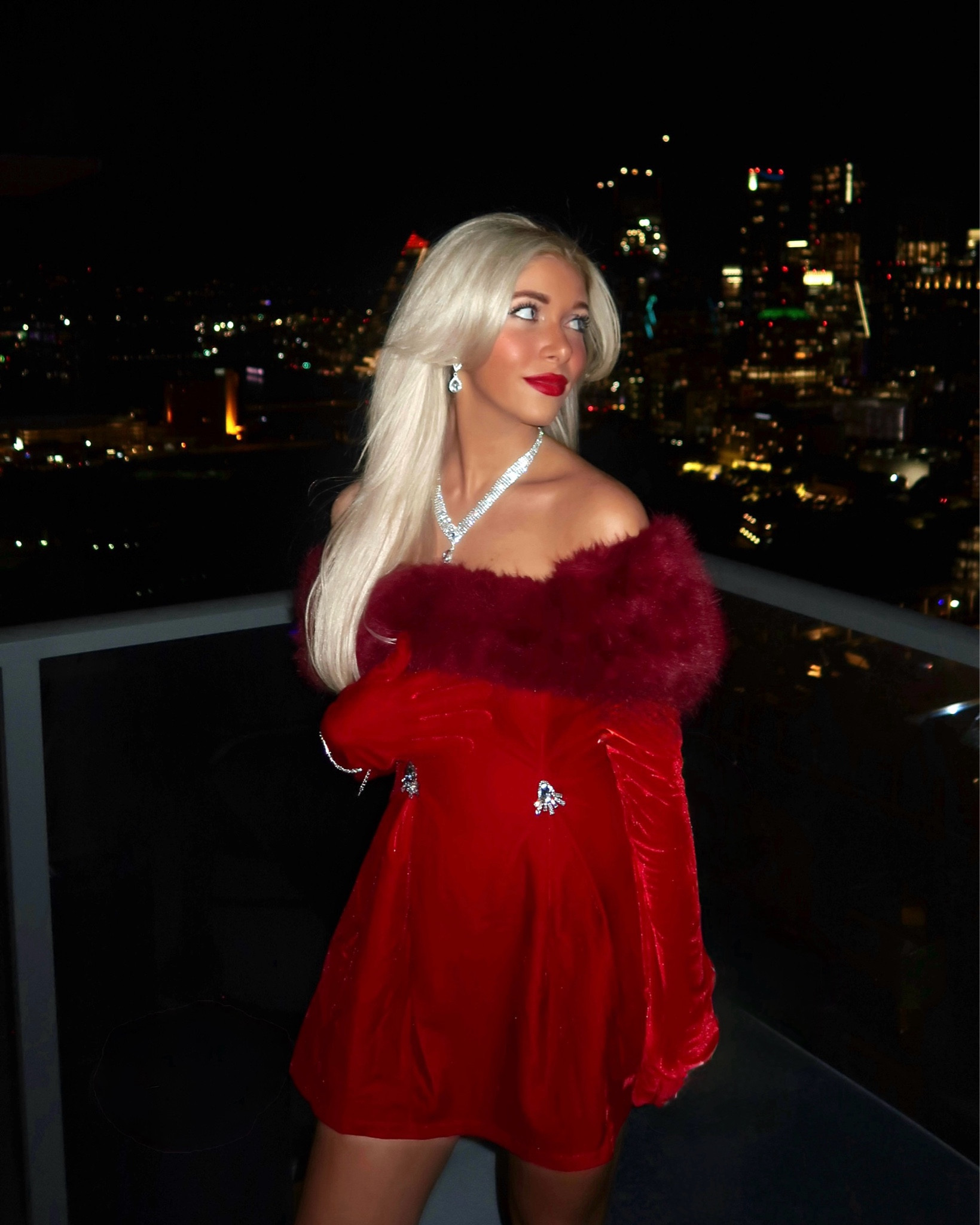 Dress size x small

Christmas dress, Christmas Eve dress, holiday party dress, holiday party outfit, red velvet dress, red fur dress, fur trim dress, velvet crystal dress, red mini dress, holiday dress, party dress, party outfit inspo

#LTKStyleTip #LTKHoliday #LTKParties