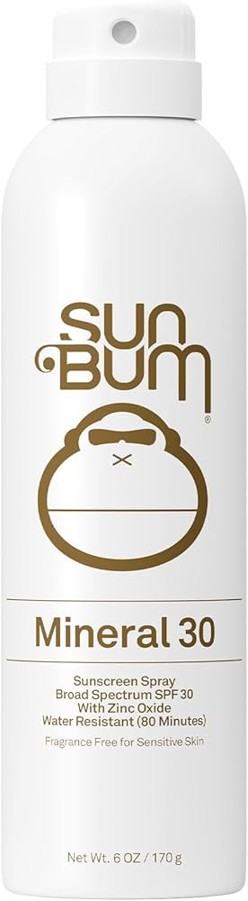 Sun Bum Mineral SPF 30 Sunscreen Body Spray - Water-Resistant Broad Spectrum Moisturizing Sunscre... | Amazon (US)