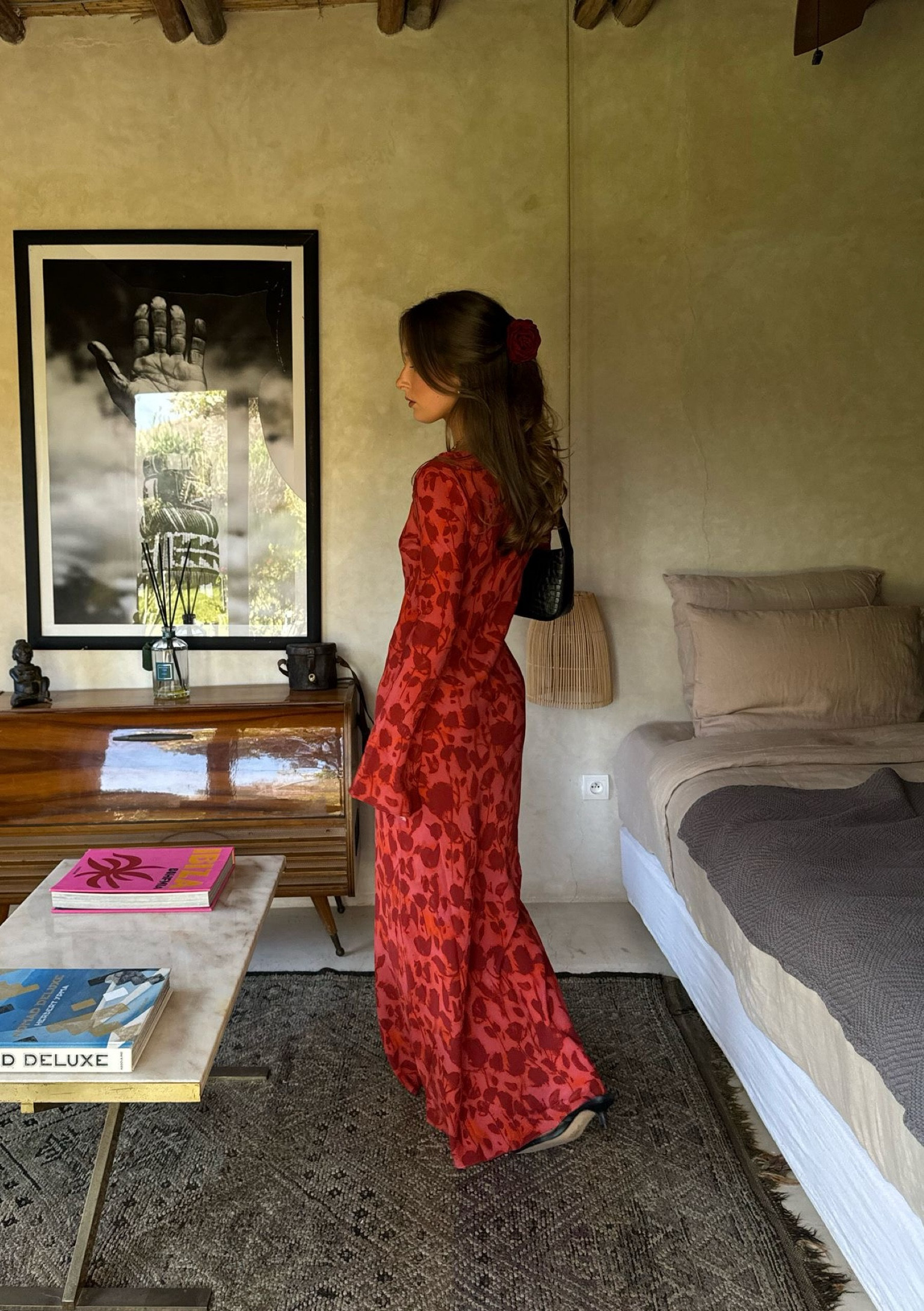 Realisation par, Reformation, Never fully dressed, Free people, Tony bianco, Revolve, Asos, Demellier, transitional outfit, transitional style, spring outfit, spring fashion, spring dress, maxi dress, long sleeve dress, red maxi dress, floral dress, heeled mules, hair claw, shoulder bag, black shoulder bag, spring outfit ideas, style inspiration 

#LTKstyletip #LTKSeasonal #LTKeurope