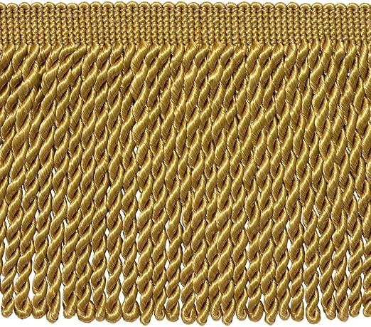 Amazon.com: DÉCOPRO 6" (15cm) Basic Solid Collection Traditional Satiny Bullion Fringe Trim (Sty... | Amazon (US)