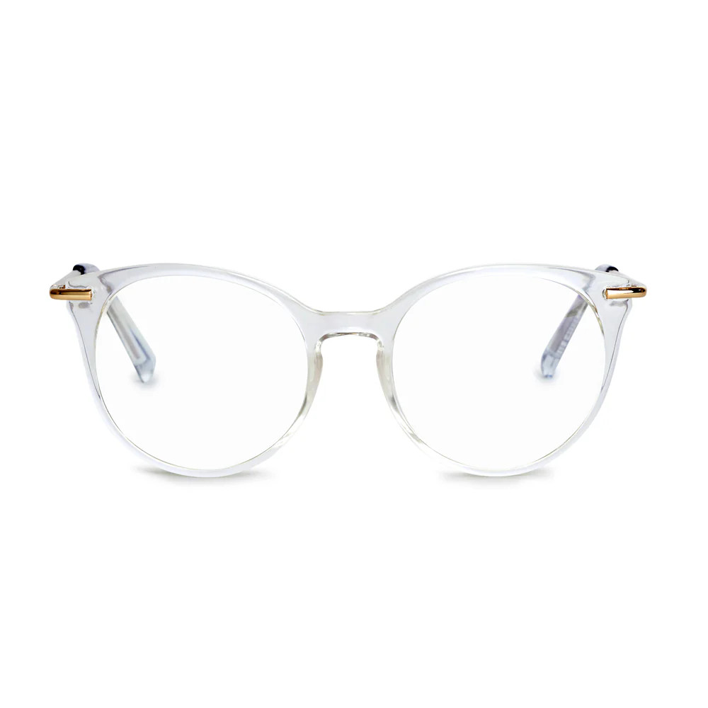 SCROLL ON blue light glasses clear | Poppy & Peonies